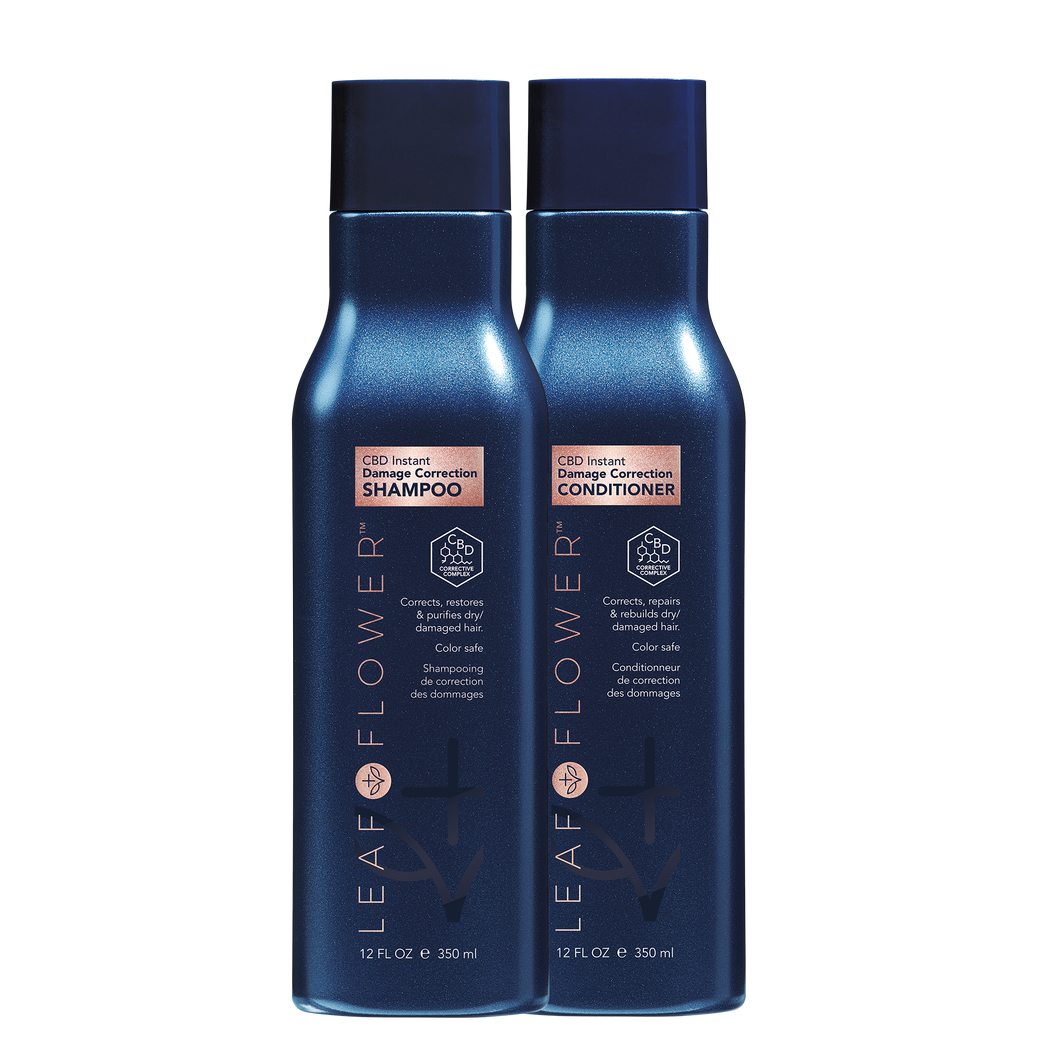 Leaf & Flower Instant Damage Correction Shampoo/Conditioner Duo 1 2oz